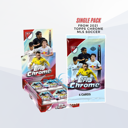 2021 Topps MLS Major League Soccer Chrome Single Pack from Hobby Box