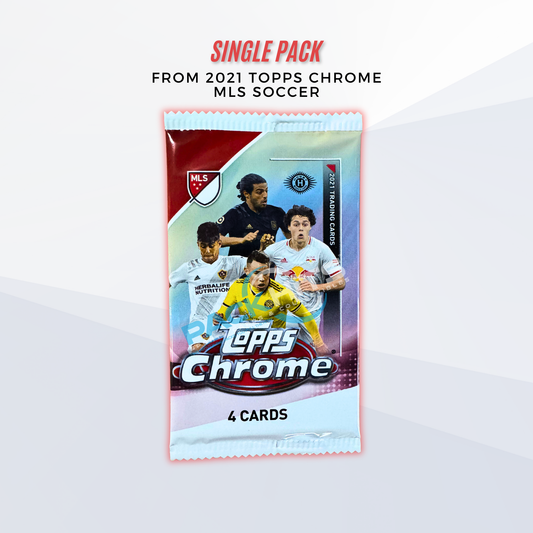 2021 Topps MLS Major League Soccer Chrome Single Pack from Hobby Box