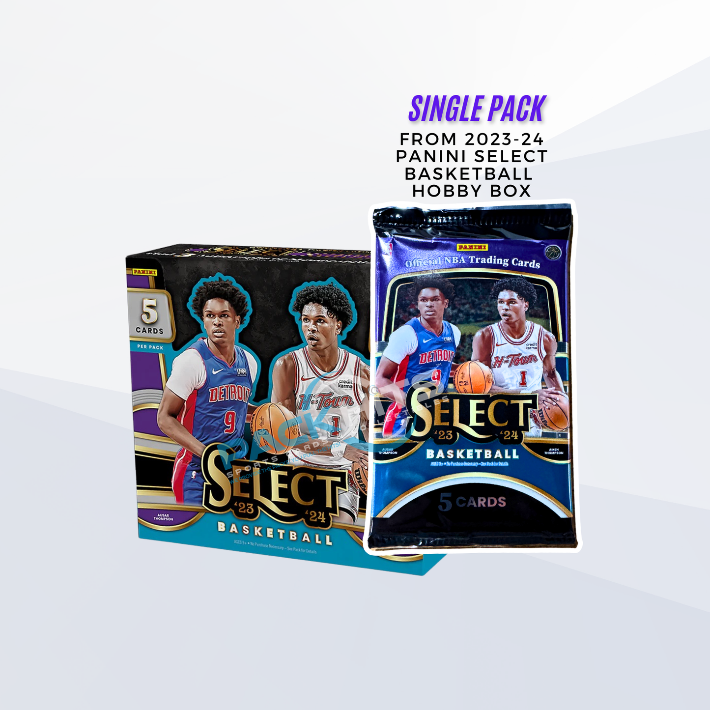 2023-24 Panini Select Basketball Single Pack from Hobby Box