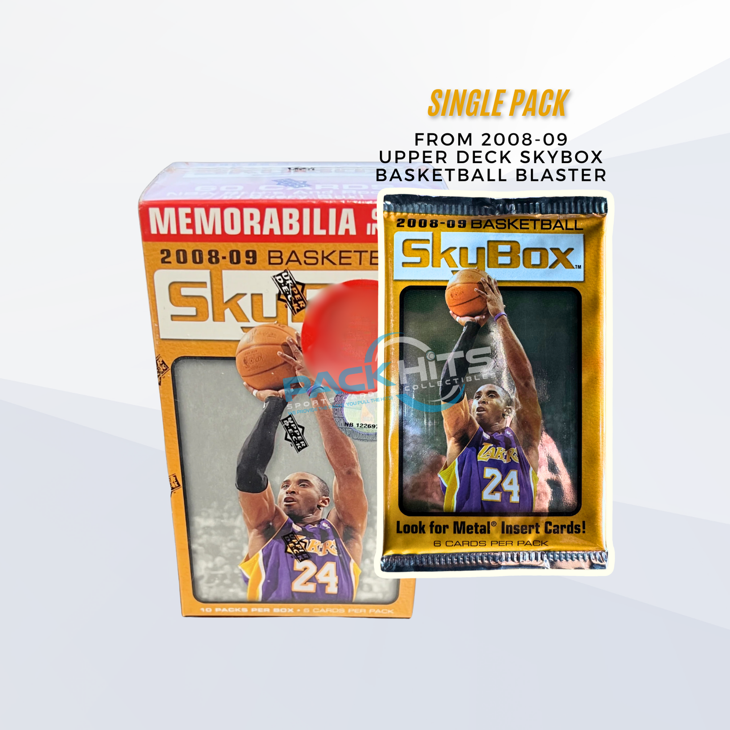 2008-09 Upper Deck Skybox Basketball Single Pack from Blaster Pack (Kobe, Lebron, Jordan Autos)