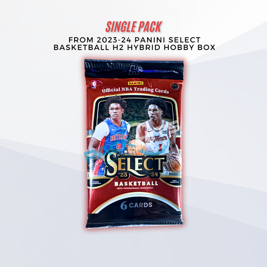 2023-24 Panini Select Basketball Single Pack from H2 Hybrid Hobby Box