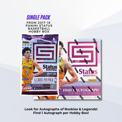 2017-18 Panini Status Basketball Single Pack from Hobby Box