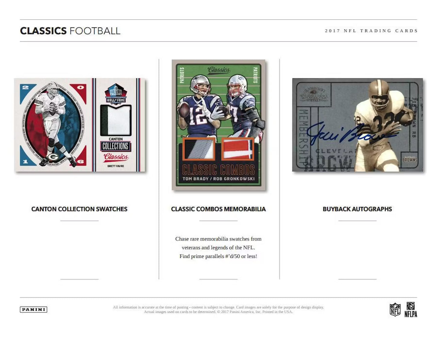 2017 Panini NFL Football Classics Single Pack from Hobby Box (Mahomes Rookie)