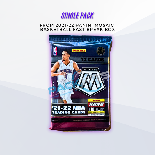 2021-22 Panini Mosaic Basketball Single Pack from Fast Break Box