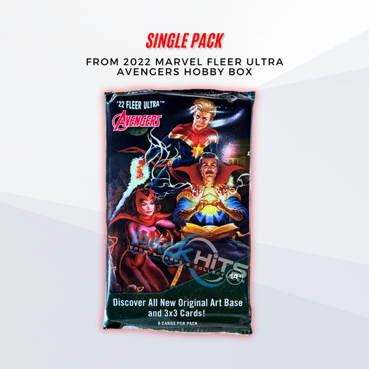 2022 Marvel Fleer Ultra Avengers Single Pack from Hobby Box