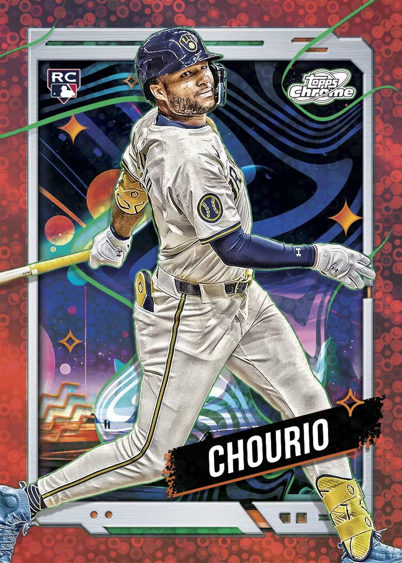 2024 Topps Chrome Cosmic Baseball Single Pack from Hobby Box