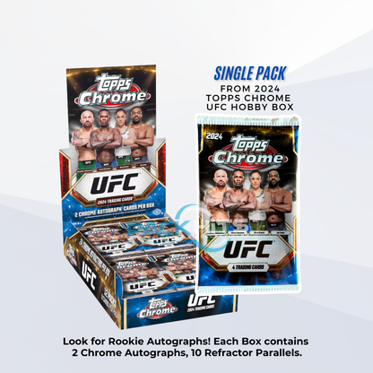 2024 Topps Chrome UFC Single Pack from Hobby Box