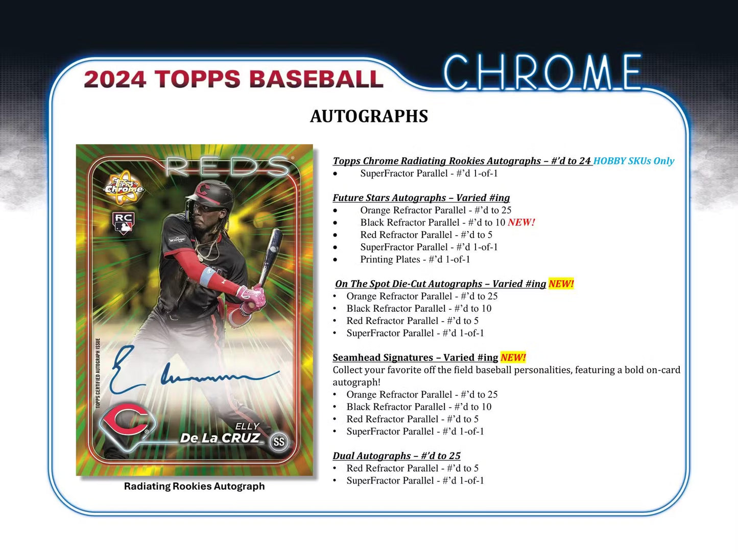 2024 Topps Chrome Baseball Single Pack from Hobby Jumbo Box