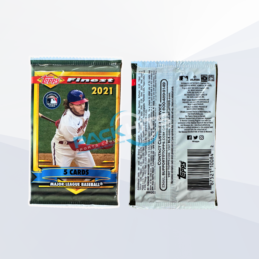 2021 Topps Finest Flashbacks Baseball Single Pack from Hobby Box