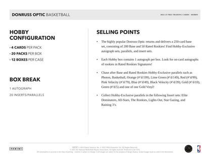 2022-23 Panini Donruss Optic Basketball Single Pack from Hobby Box