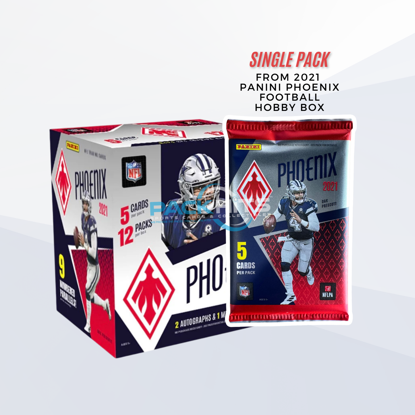 2021 Panini Phoenix Football NFL Single Pack from Hobby Box