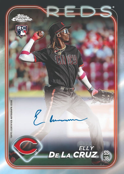 2024 Topps Chrome Baseball Single Pack from Hobby Jumbo Box