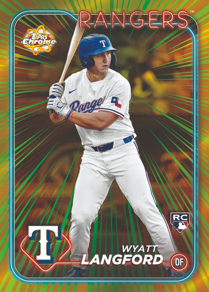 2024 Topps Chrome Baseball Single Pack from Hobby Jumbo Box