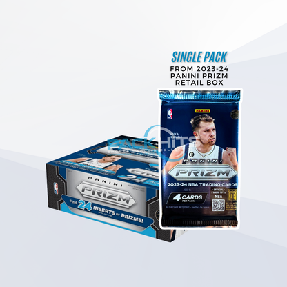 2023-2024 Panini Prizm Basketball Single Pack from 24 pack Retail Box