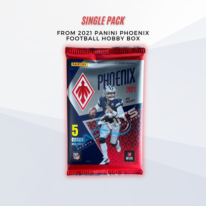 2021 Panini Phoenix Football NFL Single Pack from Hobby Box