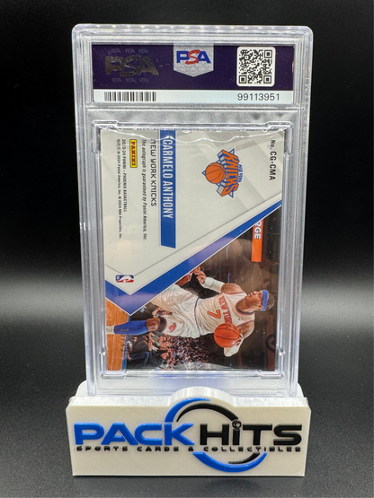 2023-24 Panini Phoenix Carmelo Anthony Auto Calligraphy Silver #’d /49 Stay Melo