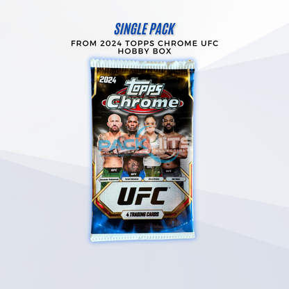 2024 Topps Chrome UFC Single Pack from Hobby Box