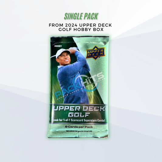 2024 Upper Deck Golf Single Pack from Hobby Box