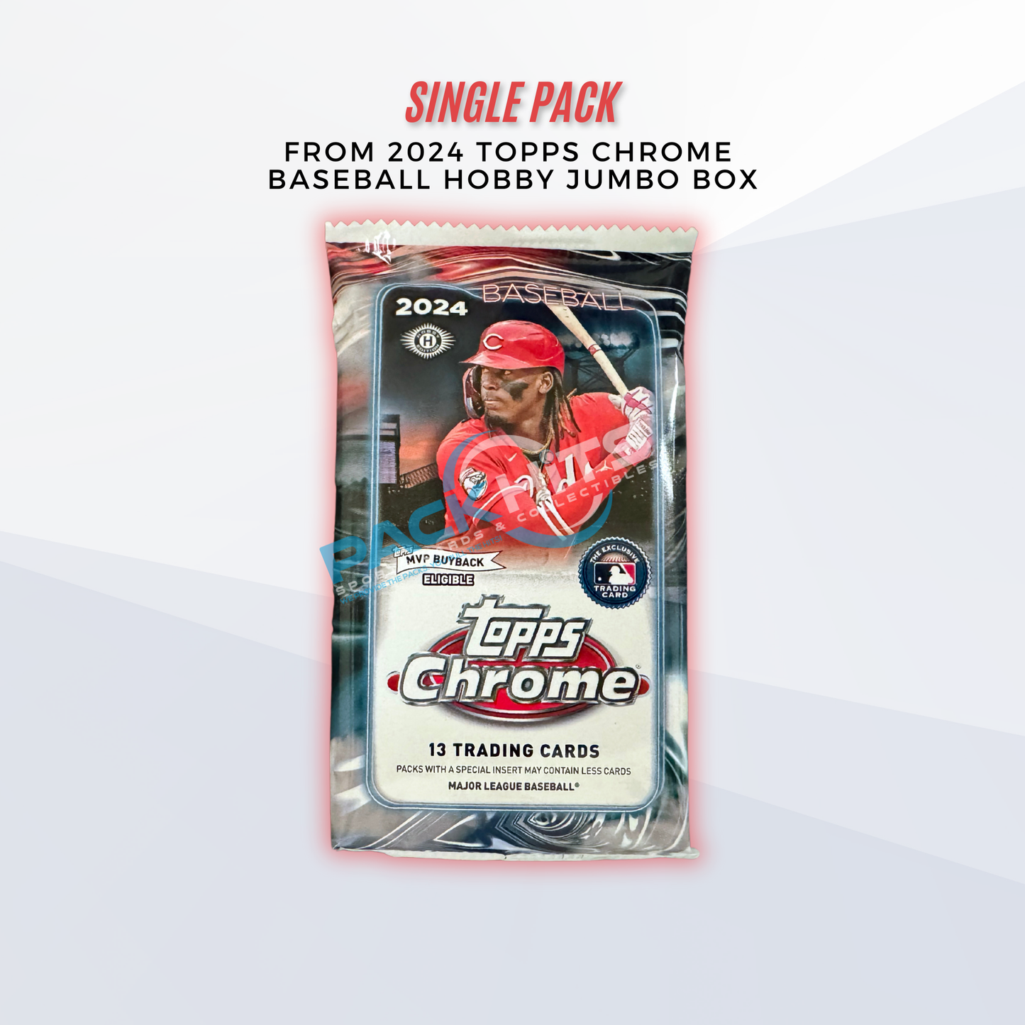 2024 Topps Chrome Baseball Single Pack from Hobby Jumbo Box