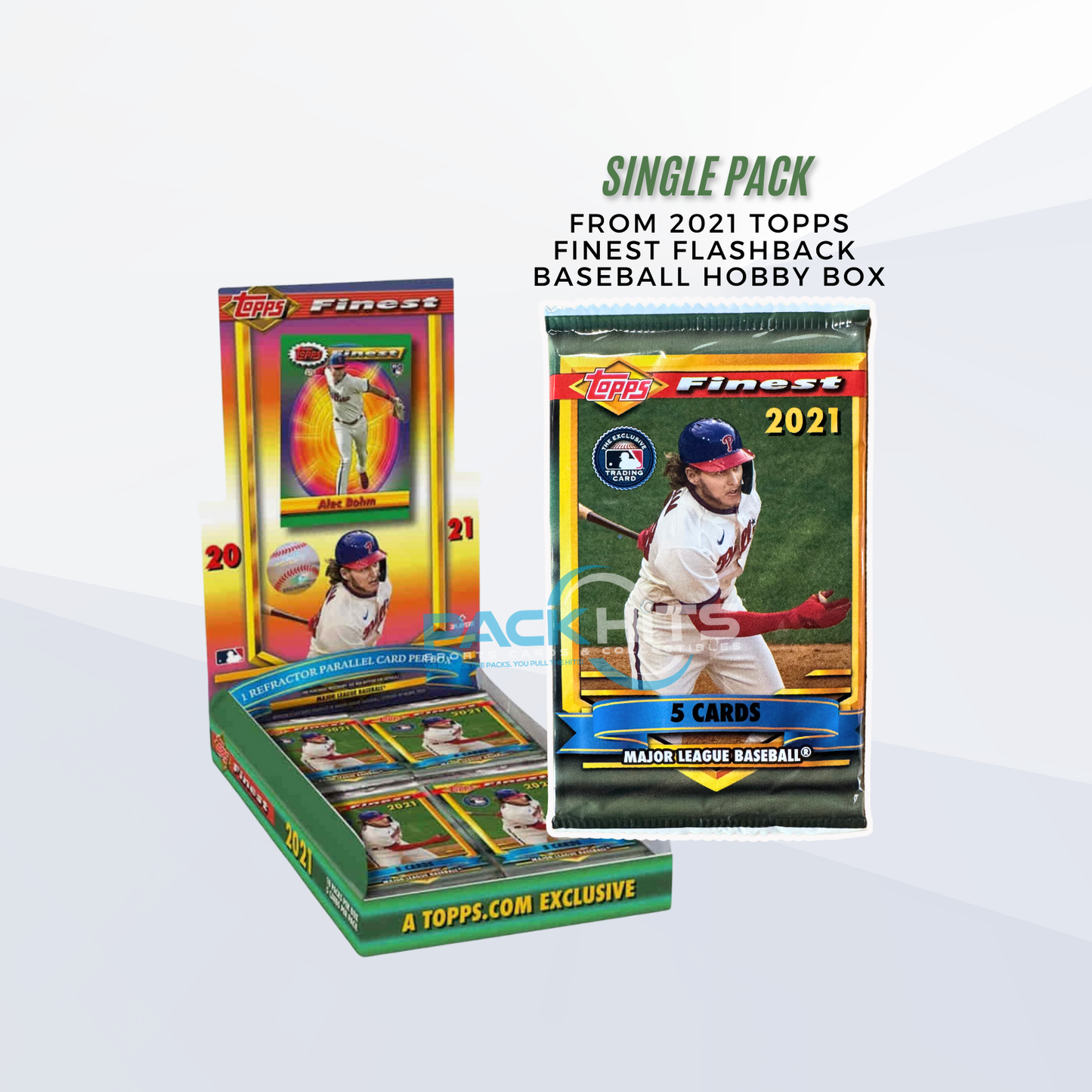 2021 Topps Finest Flashbacks Baseball Single Pack from Hobby Box