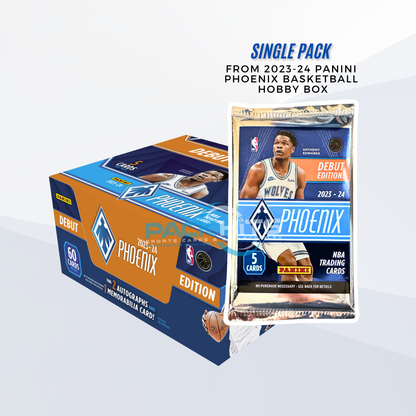 2023-24 Panini Phoenix Basketball Single Pack from a Hobby Box