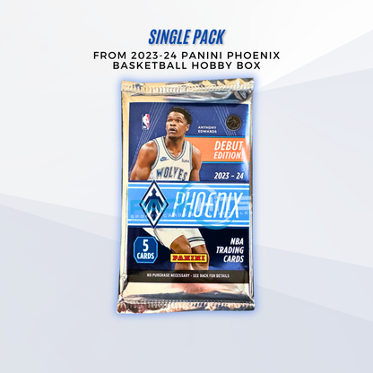 2023-24 Panini Phoenix Basketball Single Pack from a Hobby Box