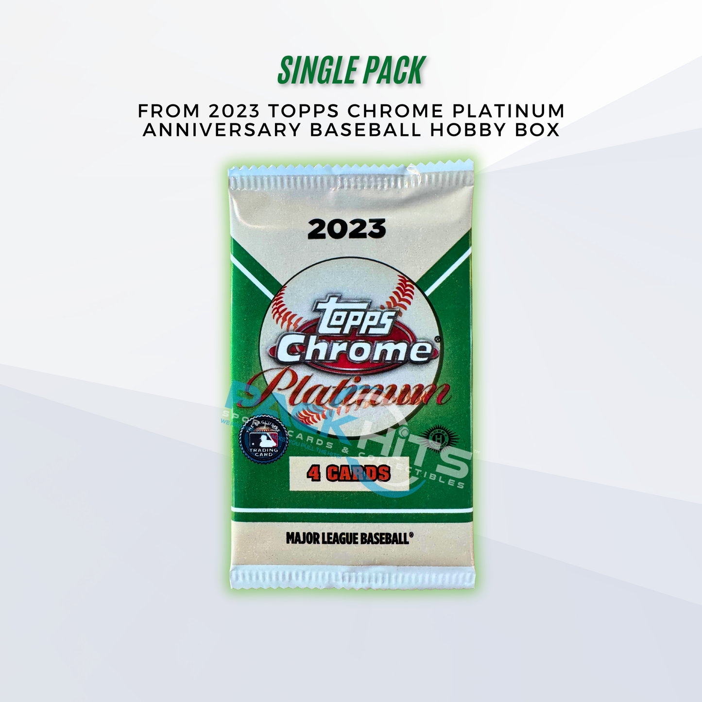 2023 Topps Chrome Platinum Anniversary Baseball Single Pack from Hobby Box