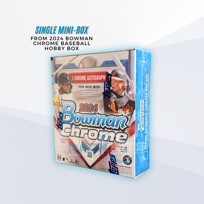 2024 Bowman Chrome Baseball Single Mini Box from Hobby Box