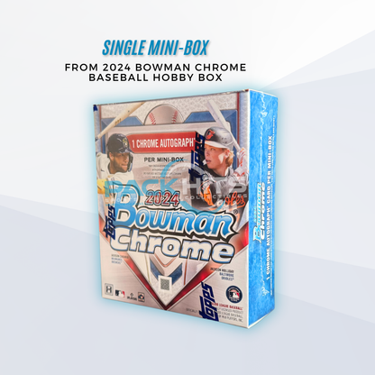 2024 Bowman Chrome Baseball Single Mini Box from Hobby Box