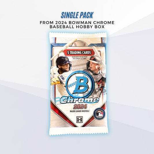 2024 Bowman Chrome Baseball Single Pack from Hobby Box