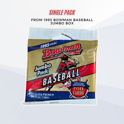 1993 Bowman Baseball Single Pack from Jumbo Box (Derek Jeter Rookie?)