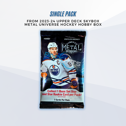 2023-24 Upper Deck Skybox Metal Universe Hockey Single Pack Hobby Box