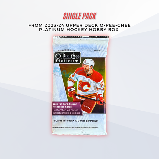 2023-24 Upper Deck O-Pee-Chee Hockey Single Pack from Hobby Box