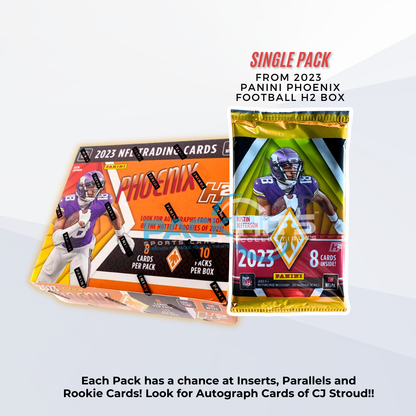 2023 Panini Phoenix Football NFL Single Pack from H2 Box