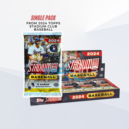 2024 Topps Stadium Club Baseball Single Pack from Hobby Box