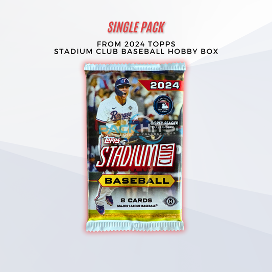 2024 Topps Stadium Club Baseball Single Pack from Hobby Box