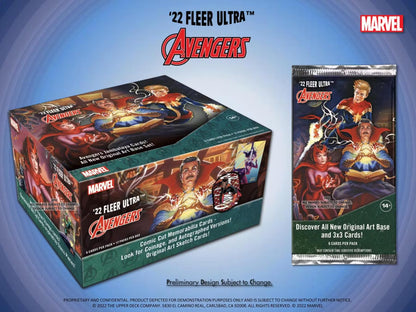 2022 Marvel Fleer Ultra Avengers Single Pack from Hobby Box