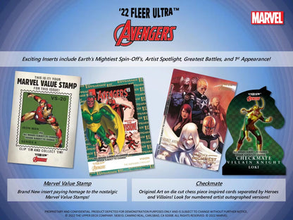 2022 Marvel Fleer Ultra Avengers Single Pack from Hobby Box