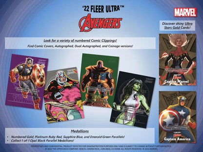 2022 Marvel Fleer Ultra Avengers Single Pack from Hobby Box