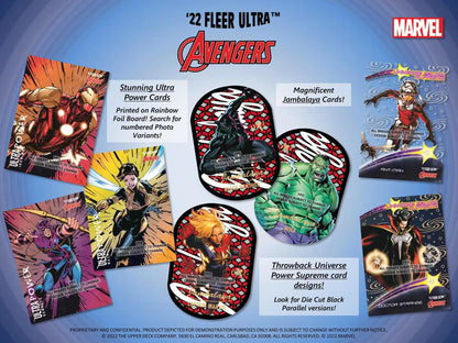 2022 Marvel Fleer Ultra Avengers Single Pack from Hobby Box