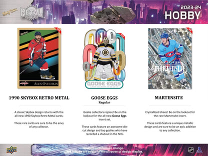 2023-24 Upper Deck Skybox Metal Universe Hockey Single Pack Hobby Box