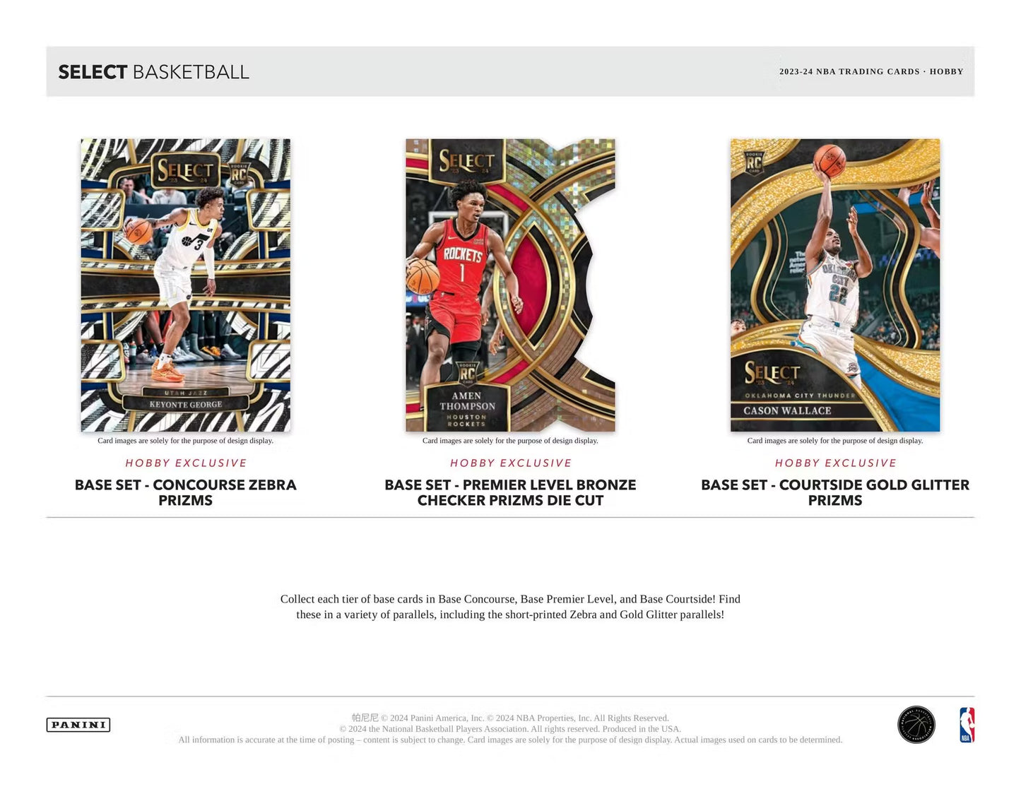 2023-24 Panini Select Basketball Single Pack from Hobby Box