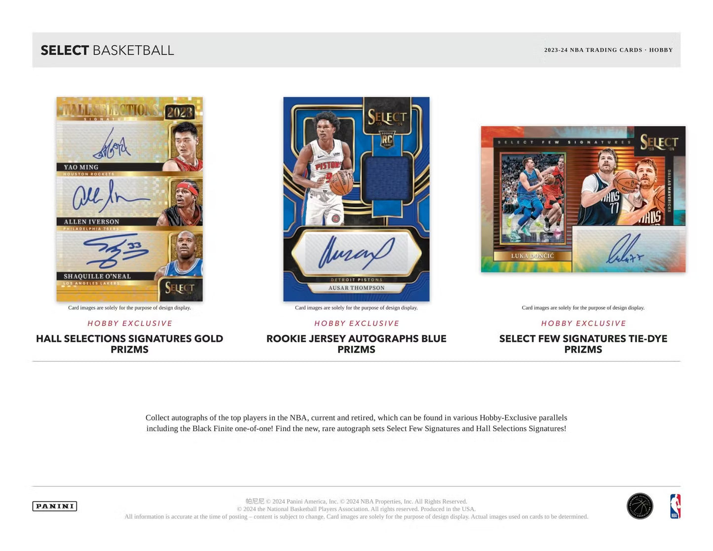 2023-24 Panini Select Basketball Single Pack from Hobby Box