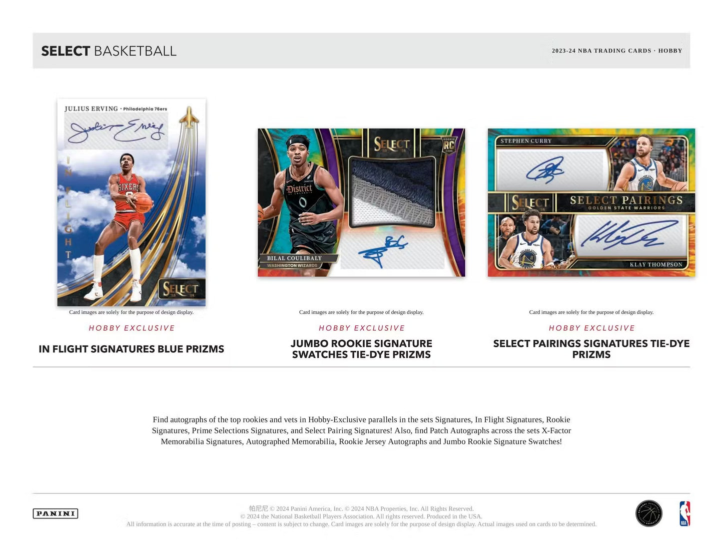 2023-24 Panini Select Basketball Single Pack from Hobby Box