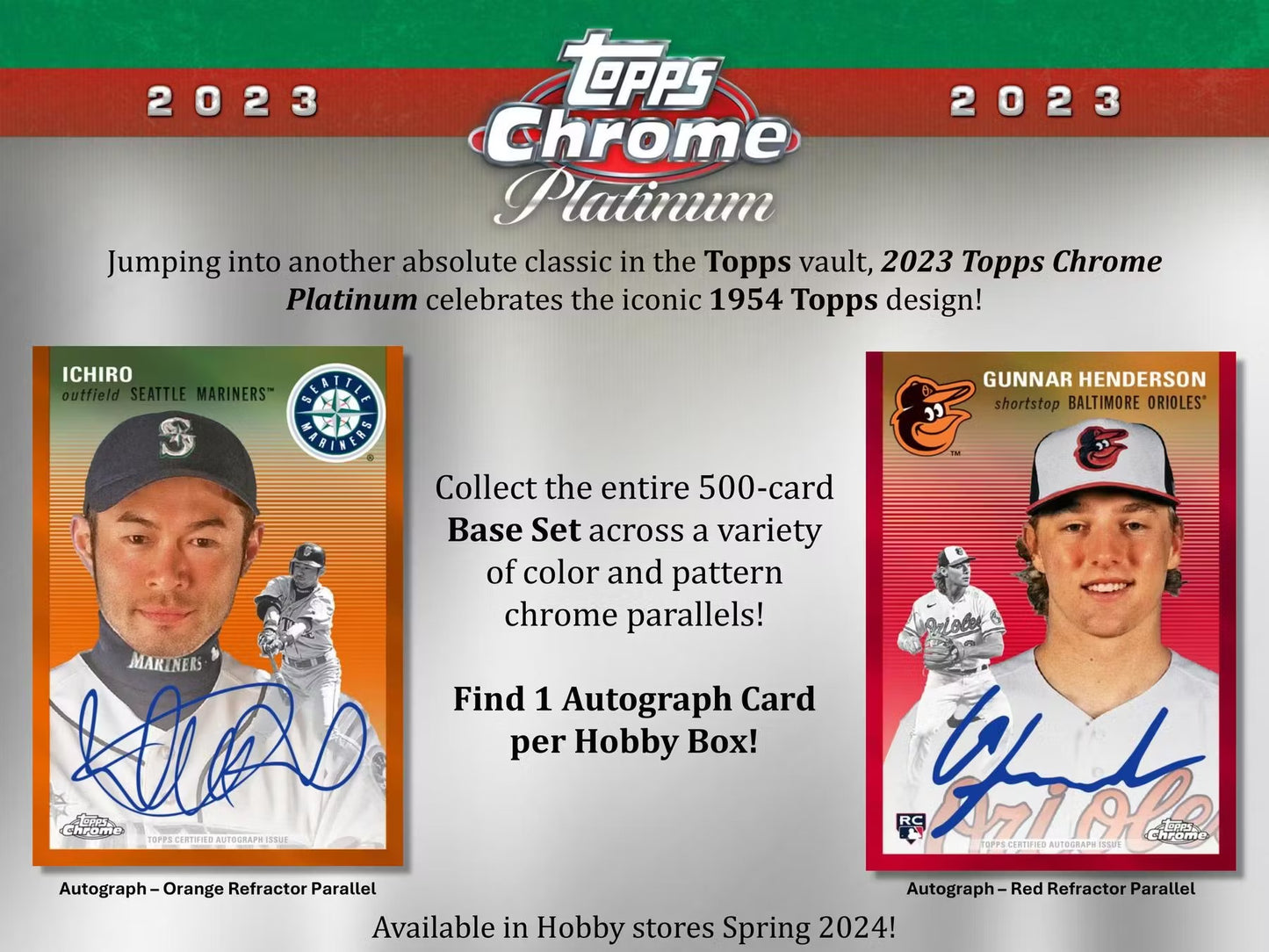 2023 Topps Chrome Platinum Anniversary Baseball Single Pack from Hobby Box