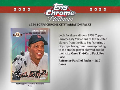 2023 Topps Chrome Platinum Anniversary Baseball Single Pack from Hobby Box