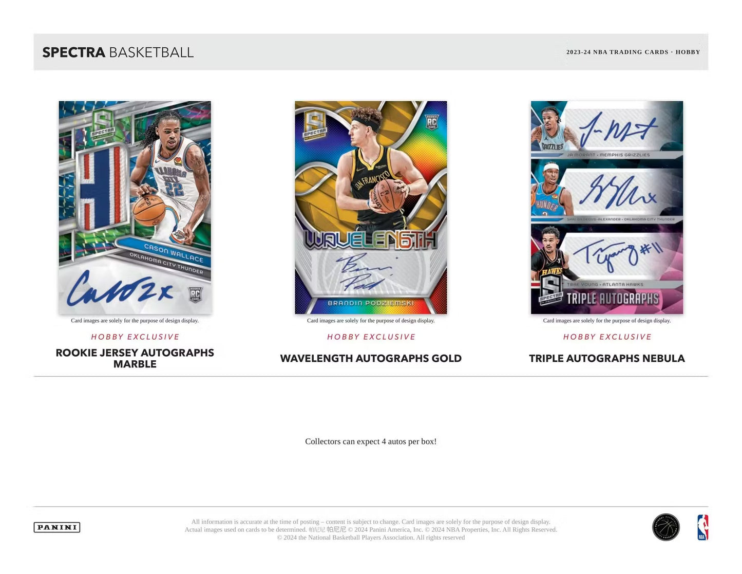 2023-24 Panini Spectra Basketball Single Pack from Hobby Box