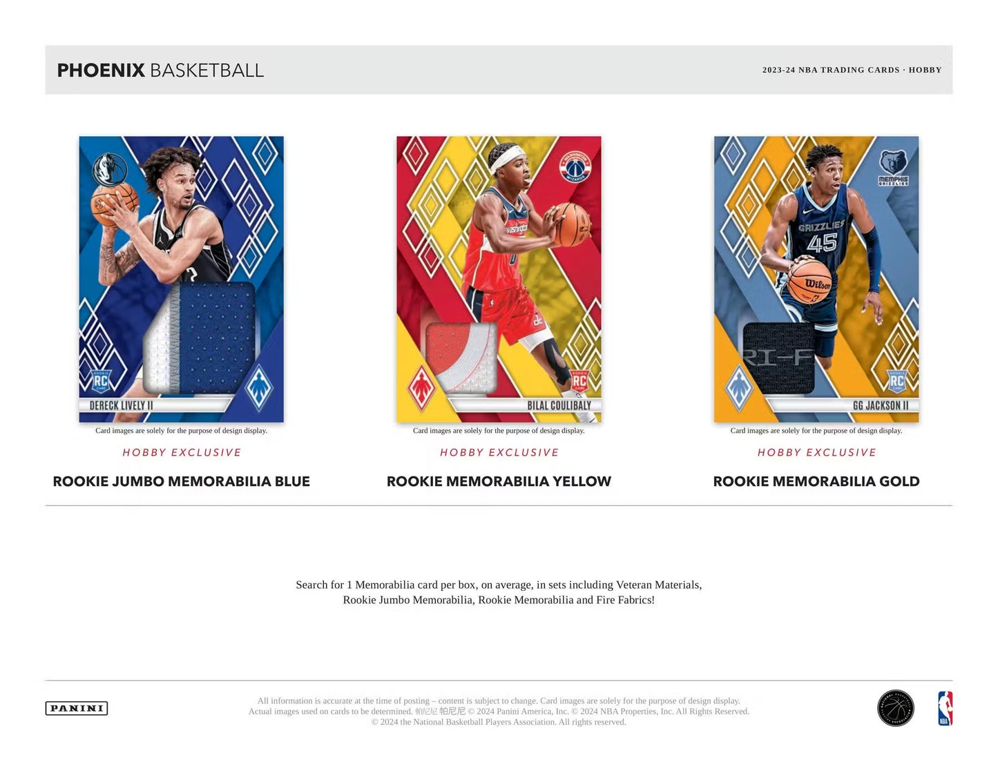 2023-24 Panini Phoenix Basketball Single Pack from a Hobby Box