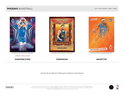 2023-24 Panini Phoenix Basketball Single Pack from a Hobby Box