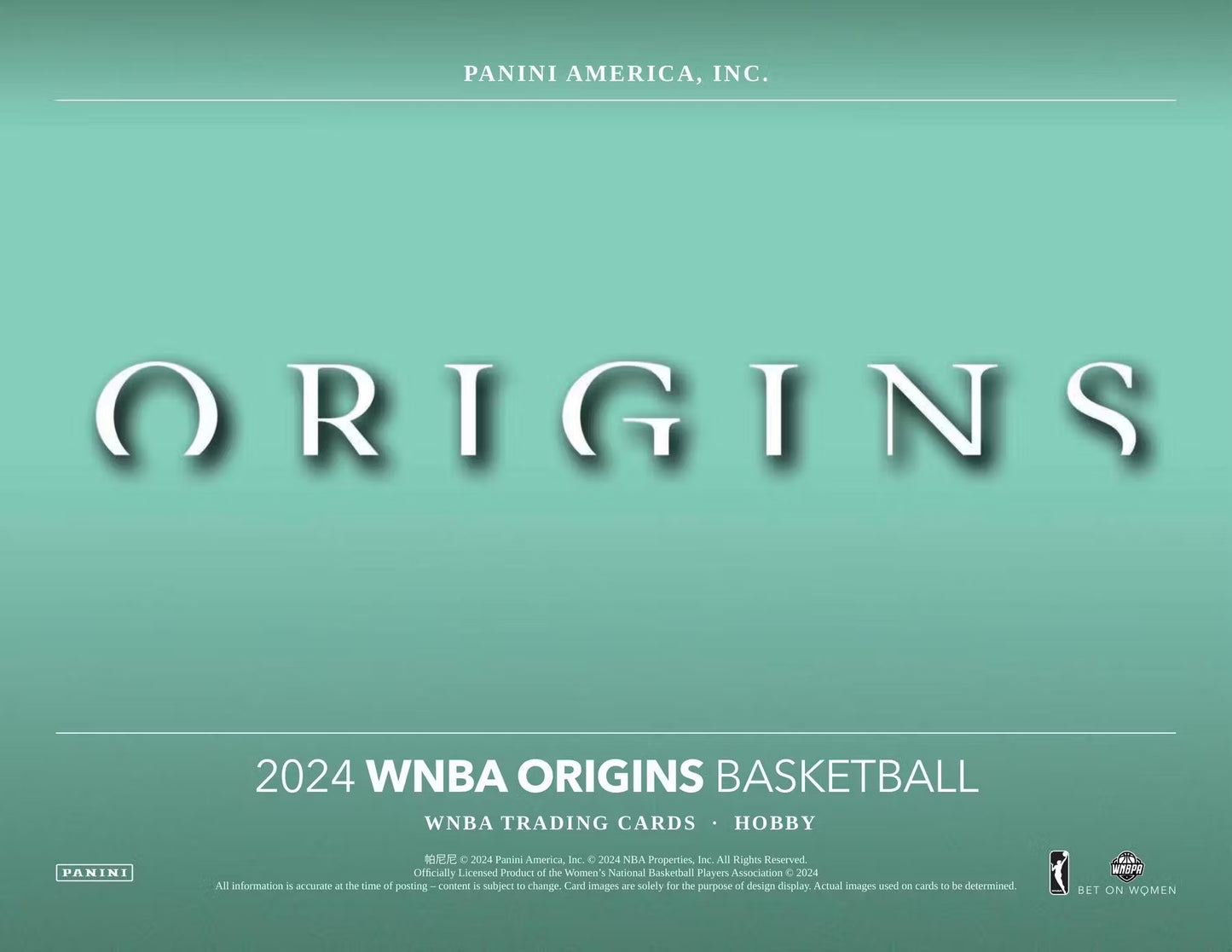 2024 Panini WNBA Origins Basketball Hobby Box